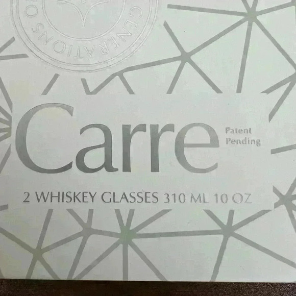 Set of 2 JoyJolt Carre Whiskey Old Fashioned Glasses Double Square Model JG10226 - Picture 12 of 15